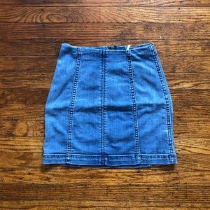FREE PEOPLE DENIM SKIRT